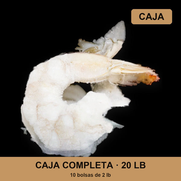 Caja Shrimp (20 lb: 10 bolsas de 2 lb)